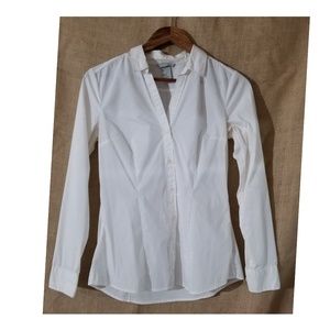 White structured button down by JJill